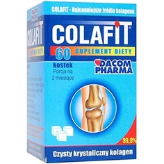 Colafit Лиофилизированный коллаген для гибких суставов, артрита и здоровья кожи, 60 кубиков — запас на 2 месяца, Gorvita