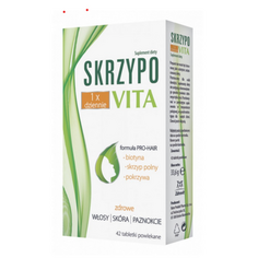 Биотиновый комплекс Skrzypovita для красивых ногтей, кожи и волос, 42 таблетки, Zdrovit