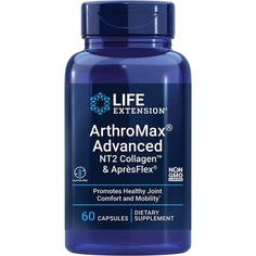 Arthromax Advanced с коллагеном Nt2 и капсулами Aprgyosflex, формула комфорта и подвижности для здоровья суставов, 60 шт., Life Extension