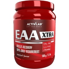 Eaa Xtra Grapefruit 500G — регенерация мышц, порошок с 8 незаменимыми экзогенными аминокислотами и витаминами группы B, Activlab