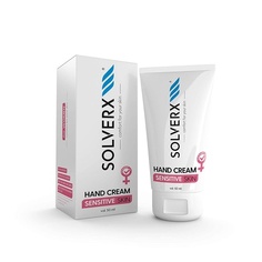 Крем для рук для чувствительной кожи Интенсивный увлажняющий крем для рук с натуральными ингредиентами 50мл, Solverx