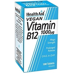 Витамин B12 с пролонгированным высвобождением 1000 мкг, 100 таблеток, Healthaid
