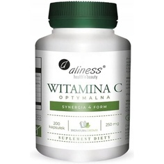 Оптимальный витамин С 250 мг - синергия 4 форм - пищевая добавка 200 капсул, Aliness
