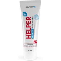 Антибактериальный гель для рук и крем для рук и ногтей Helper 2 в 1 100мл, Solverx