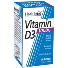 Витамин D 1000МЕ 30 таблеток, Healthaid