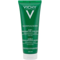 Normaderm 3-в-1 Очищающая маска-скраб для чувствительной кожи 125 мл, Vichy