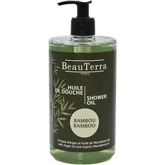 Масло для душа Beauterra Bamboo, веганское и органическое, для всех типов кожи, включая чувствительную и сухую, для тела и рук, очищает и питает кожу, оставляет свежий аромат, 750 мл, Cenyo