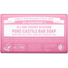 Кастильское мыло Dr Bronner&apos;S Cherry Blossom с органическими ингредиентами и эфирными маслами 140 г, Dr. Bronner&apos;S