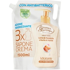 Жидкое мыло Ecoricarica Миндальное молоко 1,5 л, Spuma Di Sciampagna