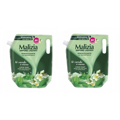 Жидкое мыло Зеленый чай и мята 1000мл, Malizia