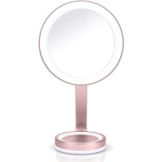 9450E Светодиодное зеркало для макияжа с атласной отделкой и регулируемой светодиодной подсветкой, 10-кратное увеличение и 5 настроек освещения, Babyliss