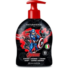 Детское жидкое мыло Marvel Avengers для детей Капитан Америка с экстрактами календулы и ромашки 250 мл, Naturaverde