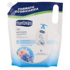 Нейтральное жидкое мыло для декоративной чувствительной кожи с тальком и белыми цветами 750мл, Mantovani