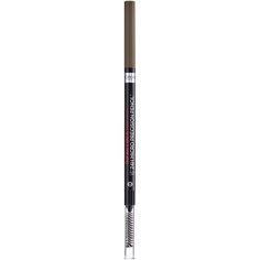 Карандаш для бровей Brow Artist Skinny Definer 109 Ebony с кисточкой, 4,5 г, L&apos;Oreal LOreal