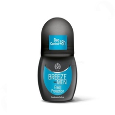 Роликовый дезодорант «Свежесть защиты» для мужчин без спирта 50 мл, Breeze