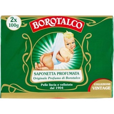 Душистое твердое мыло с ароматом бороталька 100 г - упаковка из 2 шт., Borotalco