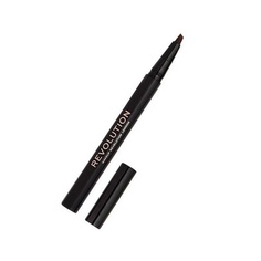 Bushy Brow Pen Карандаш для бровей с кисточкой пепельно-коричневый 0,5 мл, Makeup Revolution
