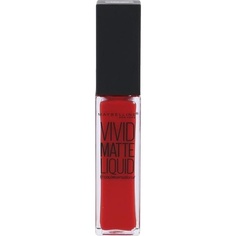 Maybelinne Maybelline Vivid Matte Liquid - 35 Красная помада Rebel, 8 мл, Maybelline New York