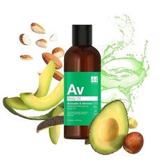 Питательное масло для тела «Авокадо и миндаль» Superfood, 200 мл, Dr Botanicals