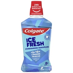 Жидкость для полоскания рта Ice Fresh 500 мл — немедленная и длительная свежесть — антибактериальное средство для чистки полости рта и зубов без спирта для оптимальной защиты, Colgate
