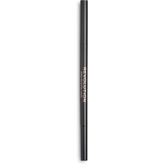 Карандаш для бровей Precision Brow Pencil, двусторонний карандаш для бровей и кисточка для бровей с тонким кончиком, темно-коричневый, 9 г, Makeup Revolution