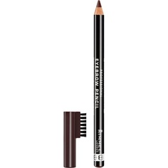 Профессиональный карандаш для бровей 001 Темно-коричневый 1,4G, Rimmel
