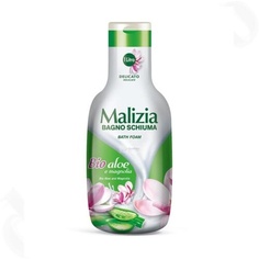 Malizia Bio Пена для ванн с алоэ и магнолией 1000 мл, Malizia Italy