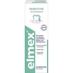 Ополаскиватель для рта Sensitive 100 мл — дополнительная защита от чувствительных зубов — без спирта — дорожный размер, Elmex