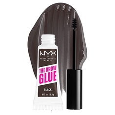 The Brow Glue Тонирующий гель для бровей экстремальной фиксации, черный, 0,17 жидких унций, Nyx Professional Makeup