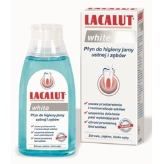 Белая жидкость для полоскания рта для гигиены полости рта 300мл, Lacalut