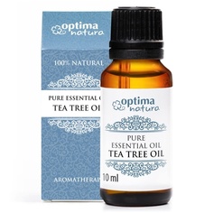 100% чистое масло чайного дерева для борьбы с прыщами и пятнами, 10 мл, Optima Natura