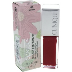 Pop Lacquer Lip Color Primer02 Lava Pop 6мл, Clinique