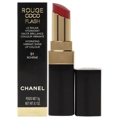 Губная помада Rouge Coco Flash 91 Boheme Women, 0,1 унции, Chanel