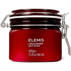 Бодрящий соляной скраб для тела Lime And Ginger Salt Glow 490G, Elemis