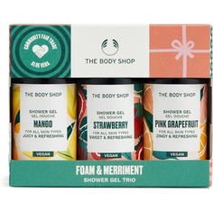 Гель для душа Foam And Merriment Trio Mini Gift, веганский гель для душа, The Body Shop