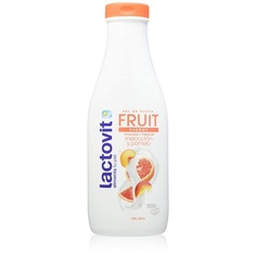 Гель для душа Fruit Energy увлажняющий с персиком и грейпфрутом для сухой кожи 600мл, Lactovit