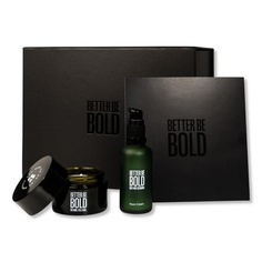 Подарочная коробка Happy Bald Head — матирующий крем для лысины, бальзам после бритья и уход за лицом — свежий аромат — сделано в Германии, Better Be Bold