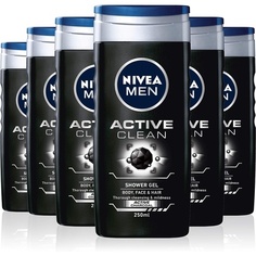 Гель для душа для мужчин Active Clean 250 мл, Nivea