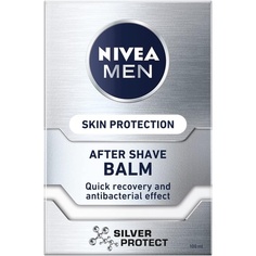 Мужской бальзам после бритья Silver Protect 100 мл, Nivea