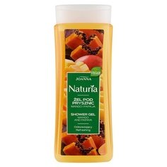 Гель для душа Naturia с экстрактом манго и папайи - Тщательно очищенная и обновленная кожа - Гель для душа для женщин - Приятный аромат - 300мл, Joanna