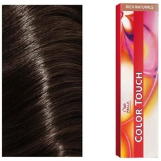 Color Touch 4/0 Средне-коричневая краска для волос 60 мл, Wella