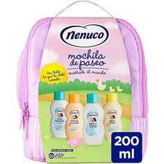 Одеколон Pink Backpack, жидкое мыло, шампунь и увлажняющее молочко, Nenuco