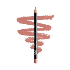 Тонкий карандаш для губ Стойкий кремовый карандаш для губ телесного розового цвета, Nyx Professional Makeup