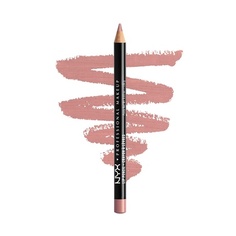 Тонкий карандаш для губ Стойкий кремовый карандаш для губ Бледно-розовый, Nyx Professional Makeup