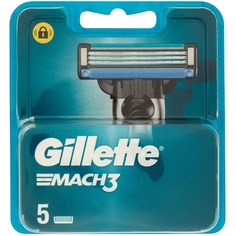 Сменные лезвия для мужской бритвы Gillette Mach3, 5 шт., Procter &amp; Gamble