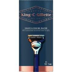 Бритва для бритья и окантовки King C. для мужчин с подарочным набором прецизионного триммера, Gillette