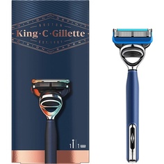Бритва King C. Shave &amp; Edgeing 1 Blade Marine Blue 46G Premium, Gillette