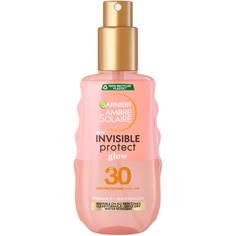 Ambre Solaire Invisible Protect Glow Прозрачный солнцезащитный крем-спрей Spf30 150 мл Арбуз, Garnier