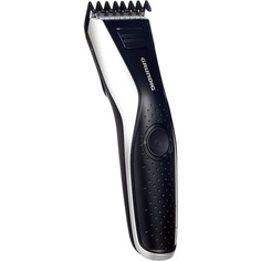Mc6840 Триммер для волос и бороды со светодиодной подсветкой, черный/серебристый, длина стрижки до 30 мм — одиночный, Grundig