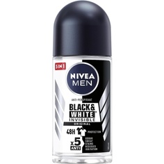 Оригинальный шариковый антиперспирант Black&amp;White Invisible, 50 мл, Nivea